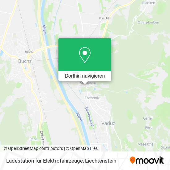 Ladestation für Elektrofahrzeuge Karte