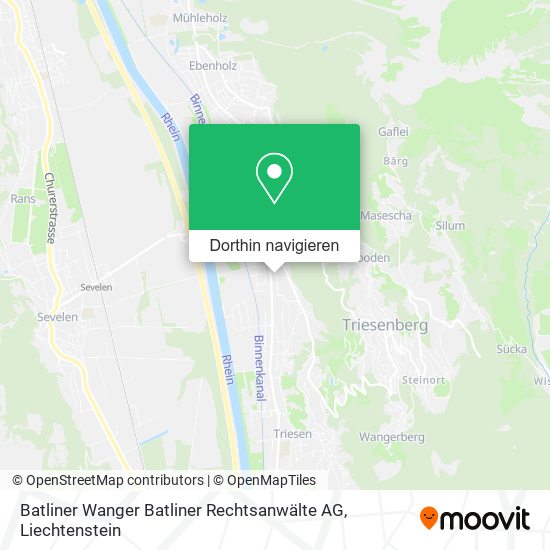 Batliner Wanger Batliner Rechtsanwälte AG Karte