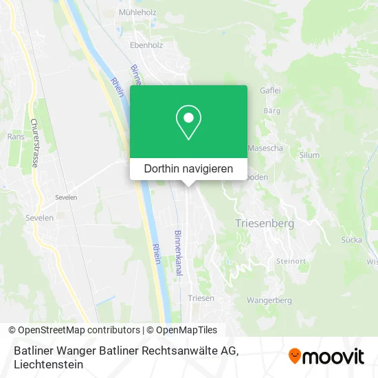 Batliner Wanger Batliner Rechtsanwälte AG Karte