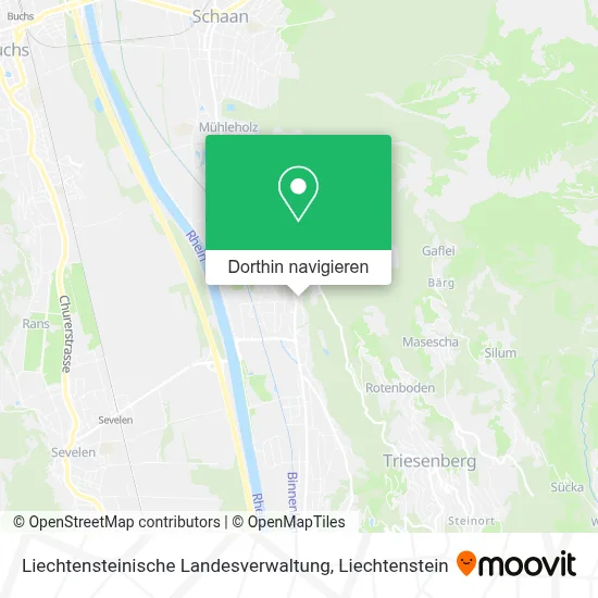 Liechtensteinische Landesverwaltung Karte
