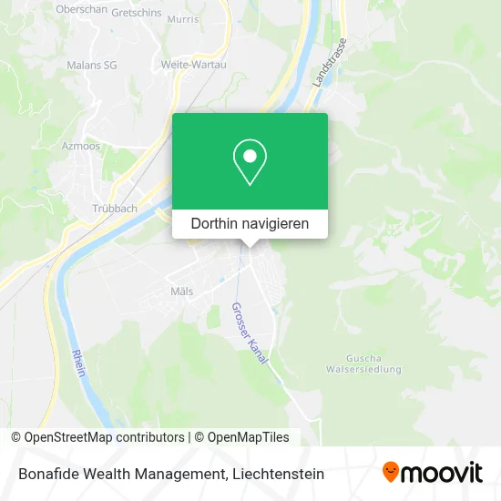 Bonafide Wealth Management Karte
