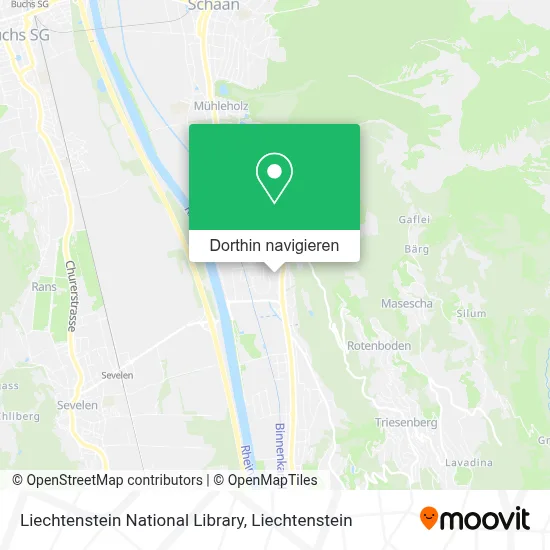 Liechtenstein National Library Karte