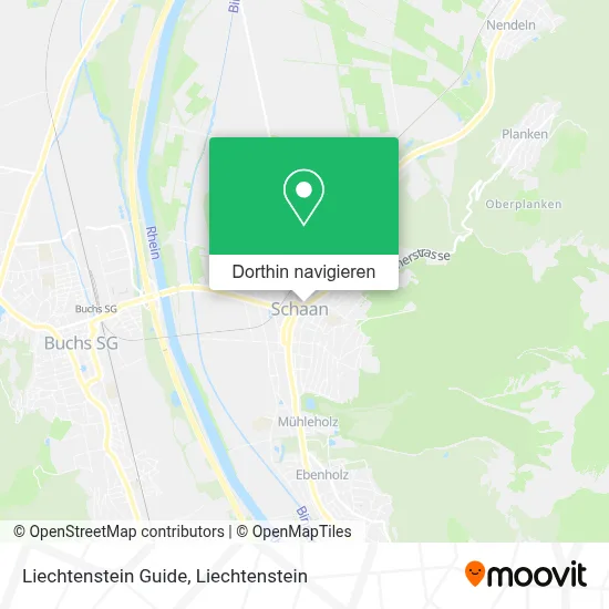 Liechtenstein Guide Karte