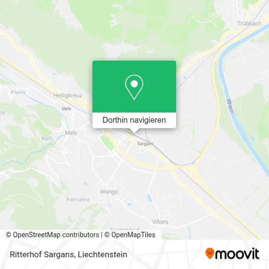 Ritterhof Sargans Karte