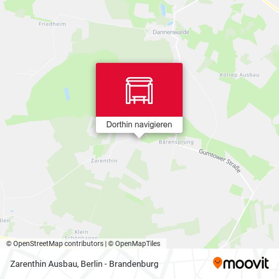 Zarenthin Ausbau Karte