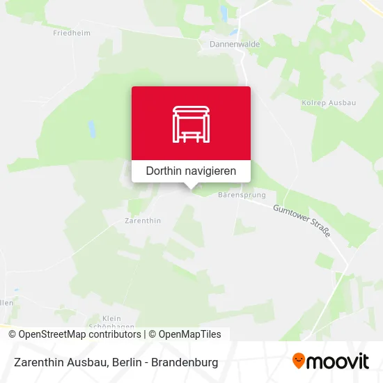 Zarenthin Ausbau Karte