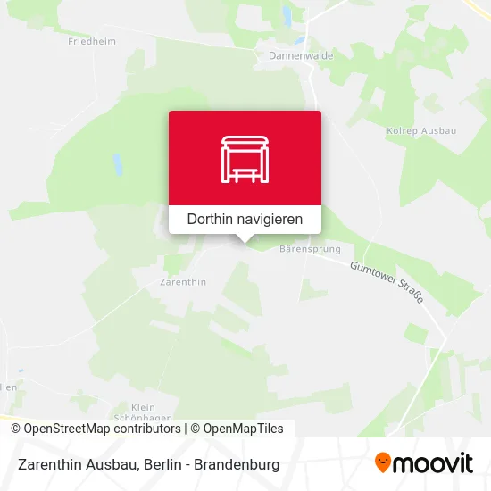 Zarenthin Ausbau Karte