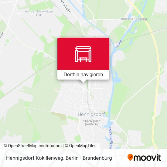 Hennigsdorf Kokillenweg Karte