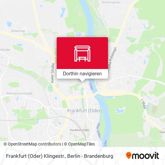 Frankfurt (Oder) Klingestr. Karte