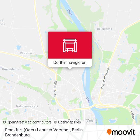 Frankfurt (Oder) Lebuser Vorstadt Karte