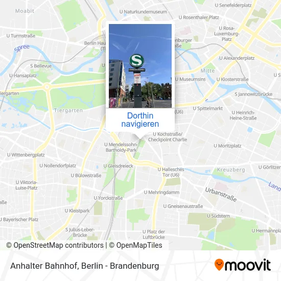 Anhalter Bahnhof Karte