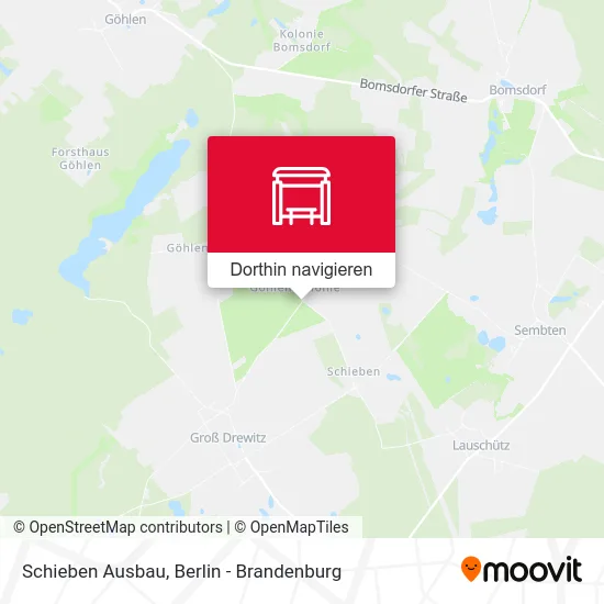 Schieben Ausbau Karte