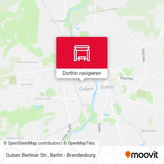 Guben Berliner Str. Karte