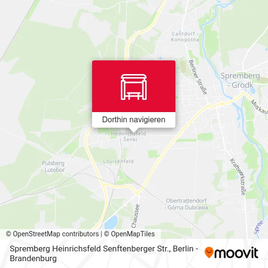 Spremberg Heinrichsfeld Senftenberger Str. Karte