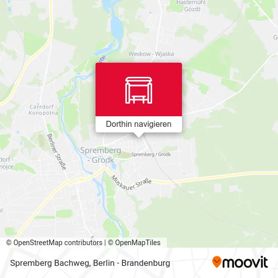 Spremberg Bachweg Karte