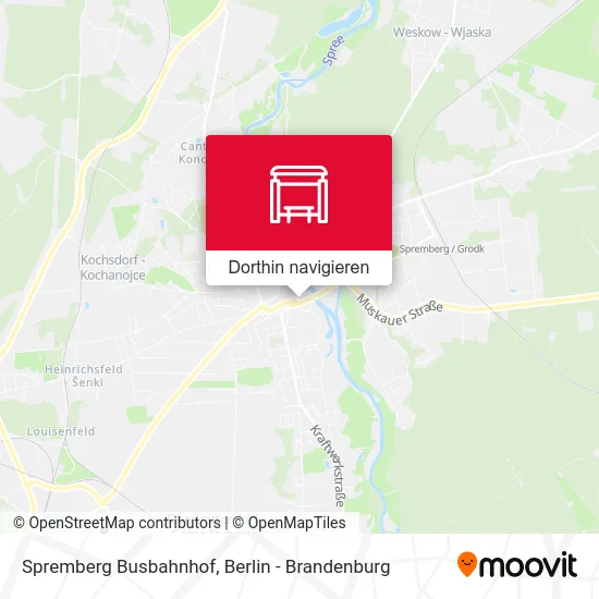 Spremberg Busbahnhof Karte