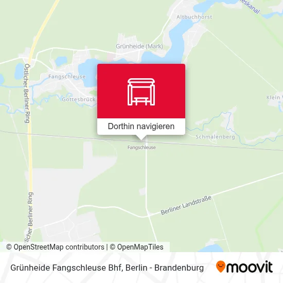 Grünheide Fangschleuse Bhf Karte