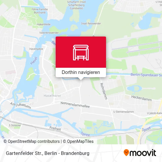 Gartenfelder Str. Karte