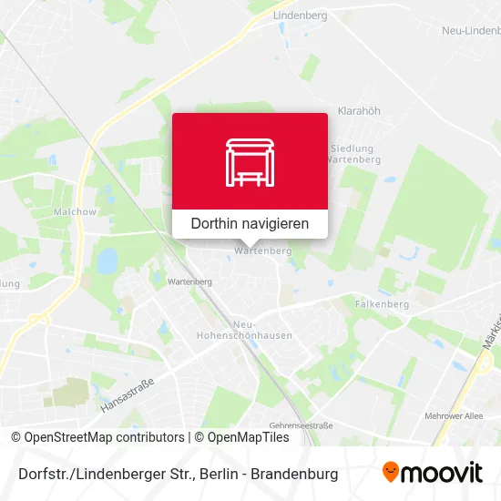 Dorfstr./Lindenberger Str. Karte