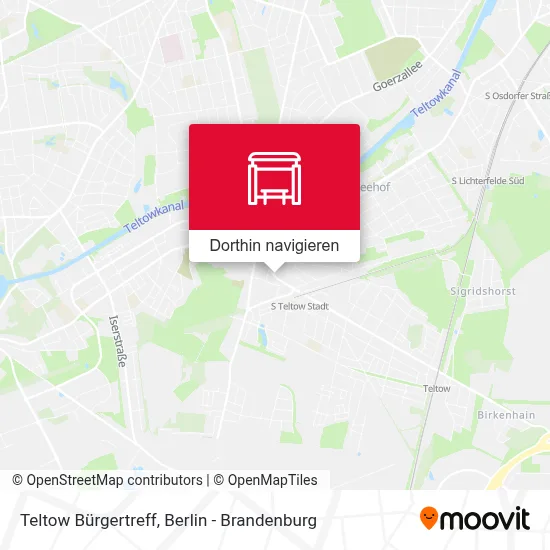 Teltow Bürgertreff Karte