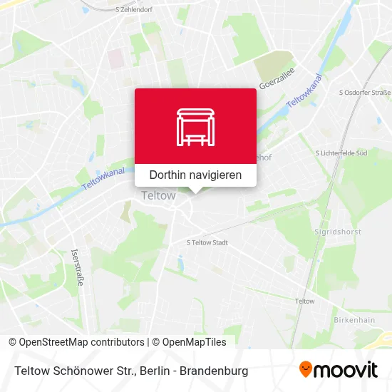 Teltow Schönower Str. Karte
