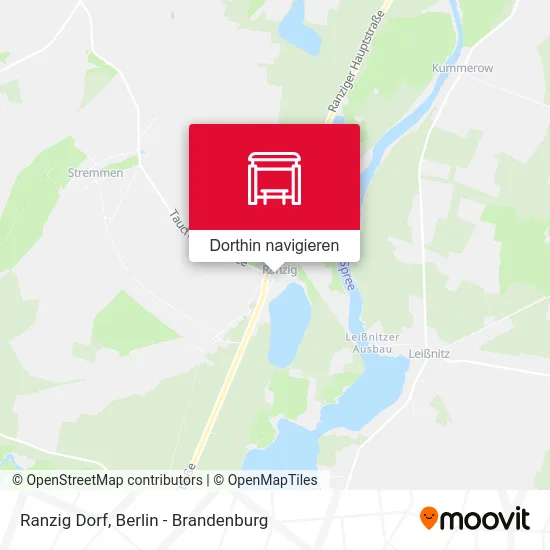 Ranzig Dorf Karte