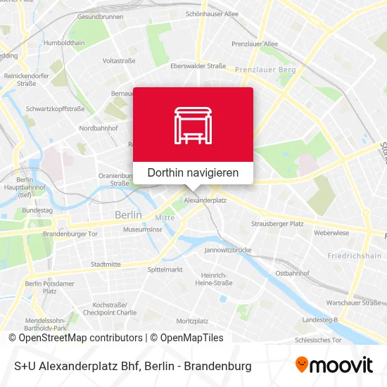 S+U Alexanderplatz Bhf Karte