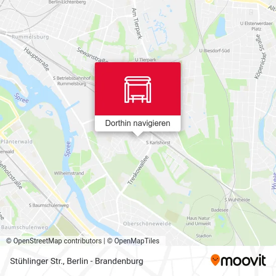 Stühlinger Str. Karte