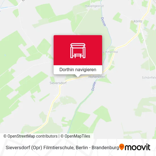 Sieversdorf (Opr) Filmtierschule Karte