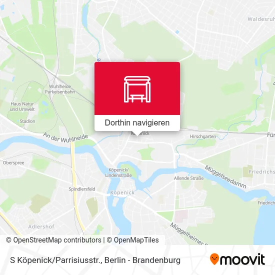 S Köpenick/Parrisiusstr. Karte