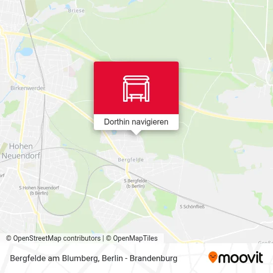 Bergfelde am Blumberg Karte