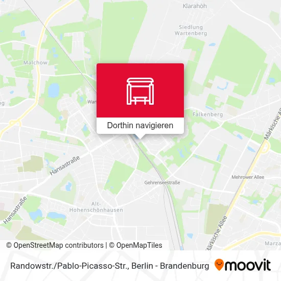 Randowstr./Pablo-Picasso-Str. Karte