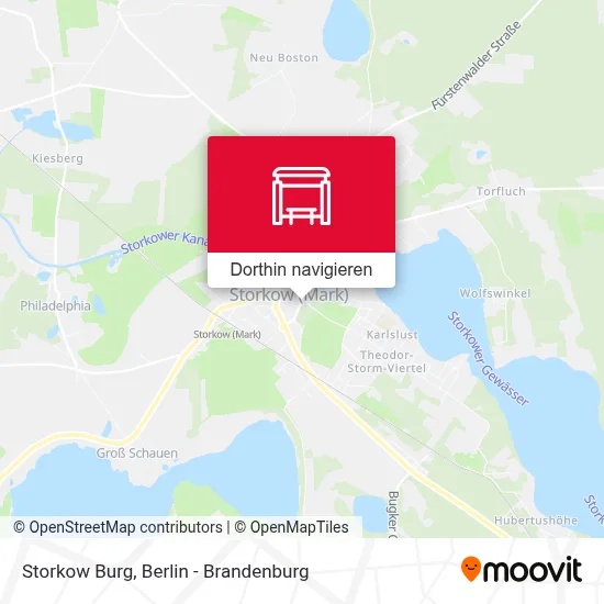 Storkow Burg Karte