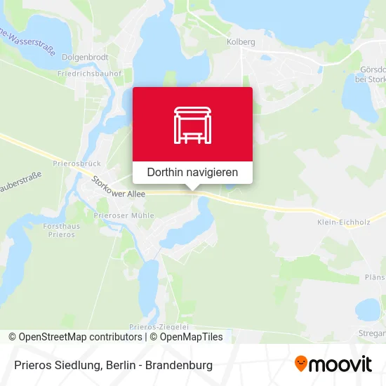 Prieros Siedlung Karte