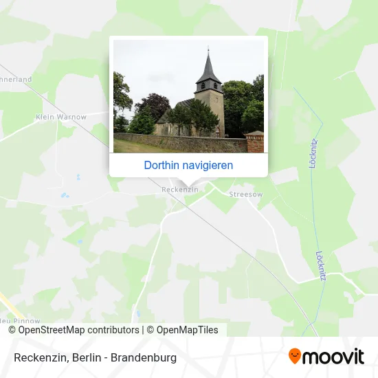 Reckenzin Karte