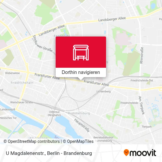 U Magdalenenstr. Karte