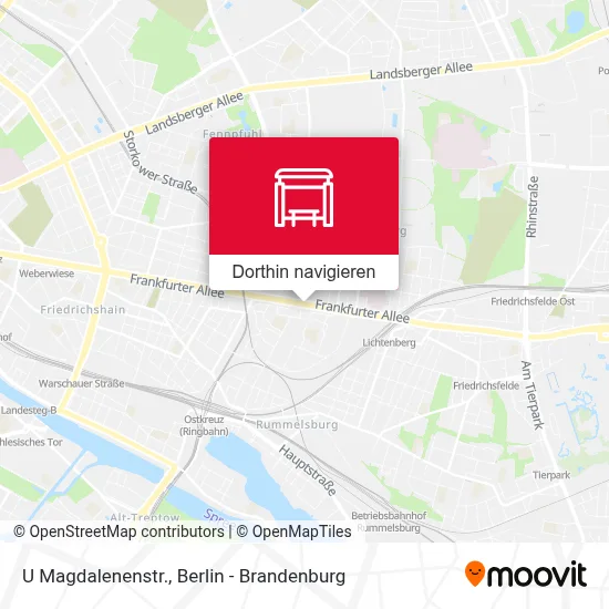 U Magdalenenstr. Karte