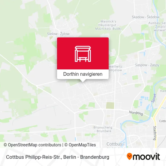 Cottbus Philipp-Reis-Str. Karte