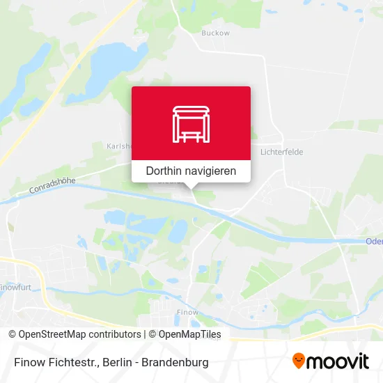 Finow Fichtestr. Karte