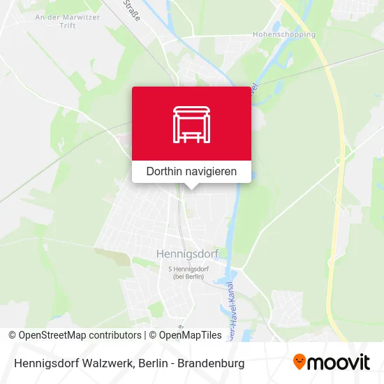 Hennigsdorf Walzwerk Karte