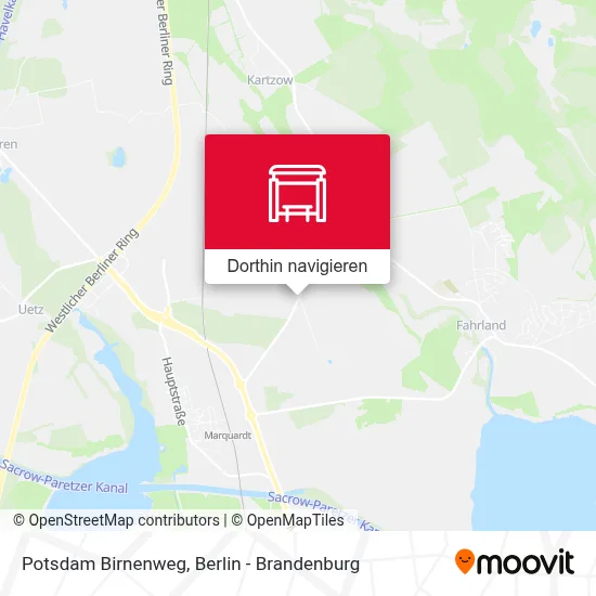 Potsdam Birnenweg Karte