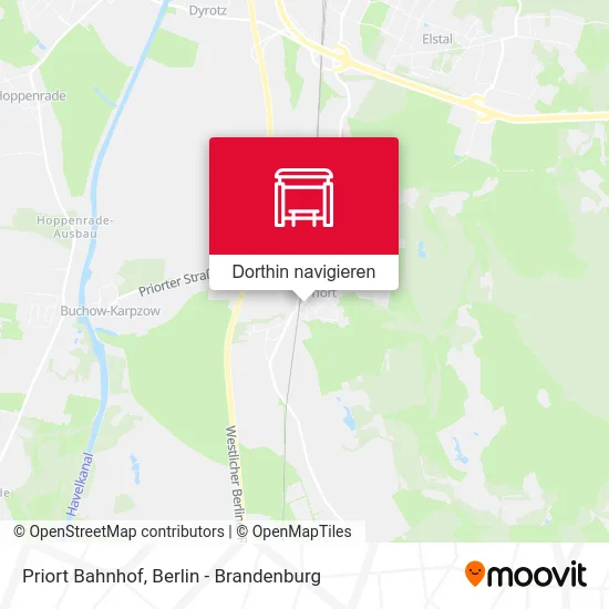 Priort Bahnhof Karte