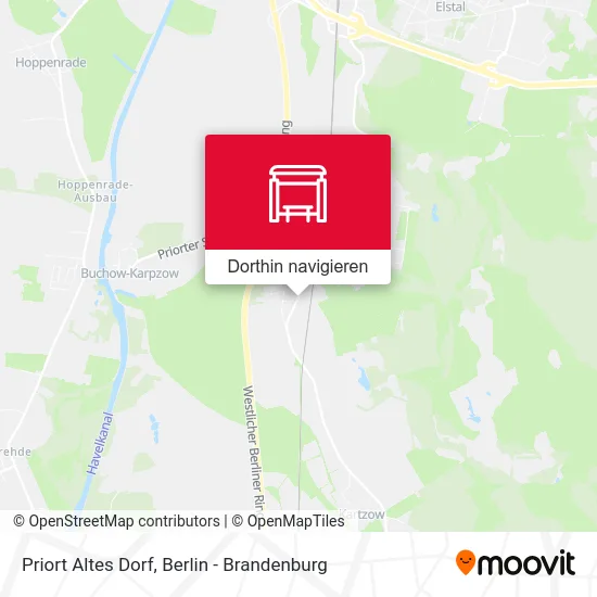 Priort Altes Dorf Karte