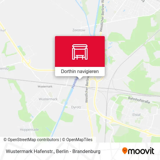 Wustermark Hafenstr. Karte