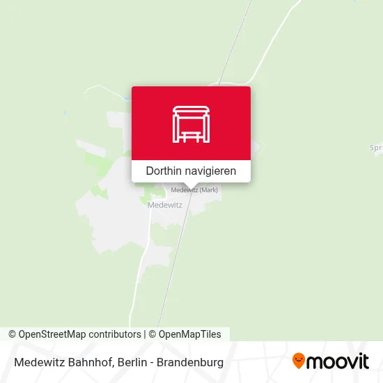 Medewitz Bahnhof Karte