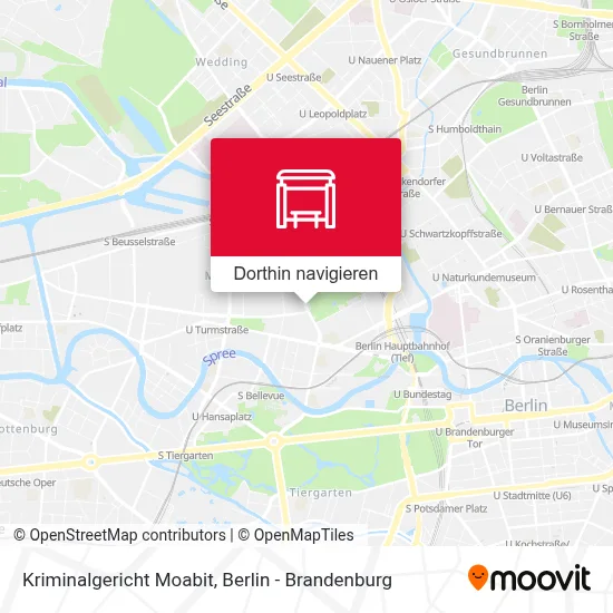 Kriminalgericht Moabit Karte