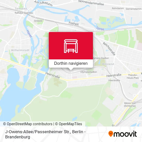J-Owens-Allee / Passenheimer Str. Karte