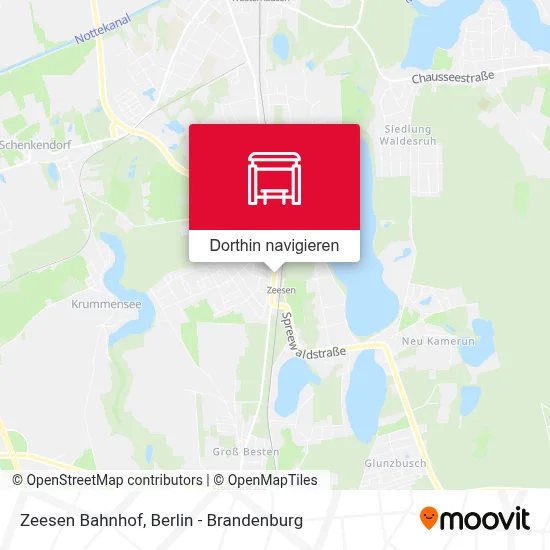 Zeesen Bahnhof Karte