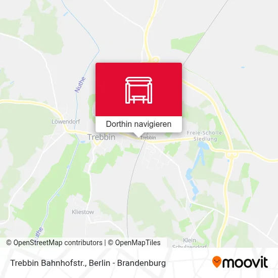Trebbin Bahnhofstr. Karte