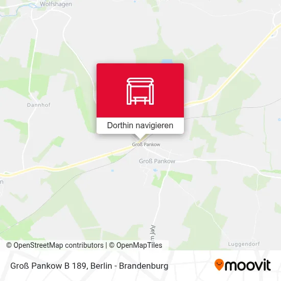 Groß Pankow B 189 Karte